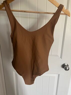 Jade Contour One Piece Swimsuit - Cappuccino Size S
